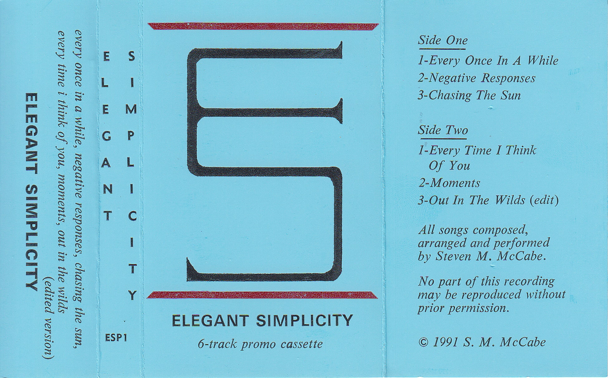 6 Track Promo Cassette